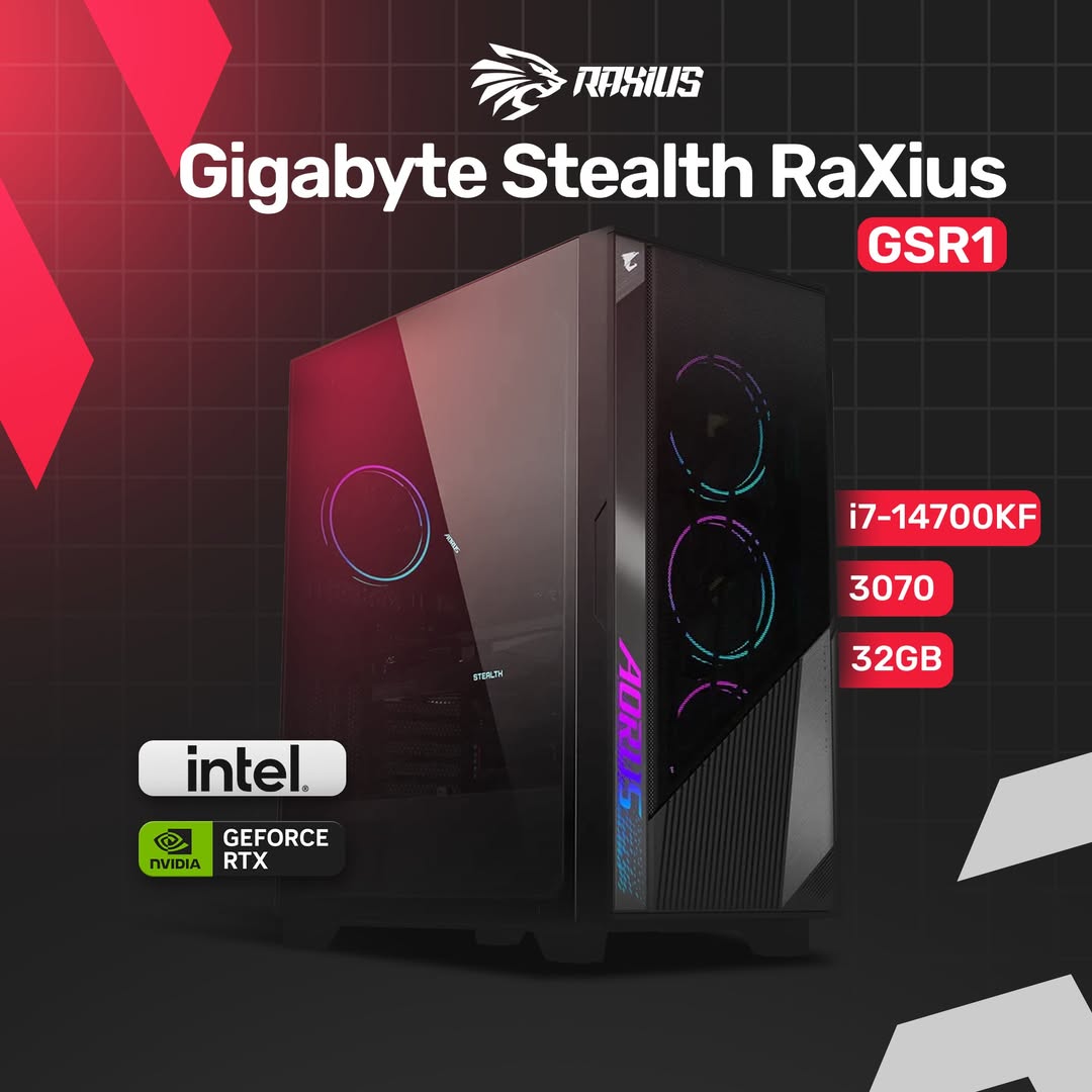 performansvemoderntasarmlaoyunculariinmkemmelbirdeneyim!GigabyteStealthRaXiusGSR