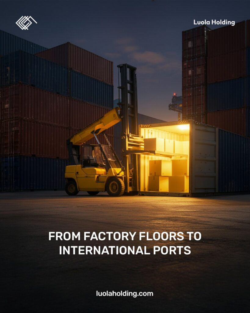 From factory floors to international ports at Luola Holding, we create value and deliver it to t