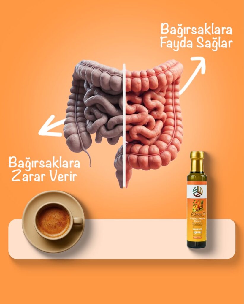 Her içtiğin şey faydalı değil…☕ Bazı alışkanlıklar bağırsakları yorar🍍 Doğal alternatifler sind