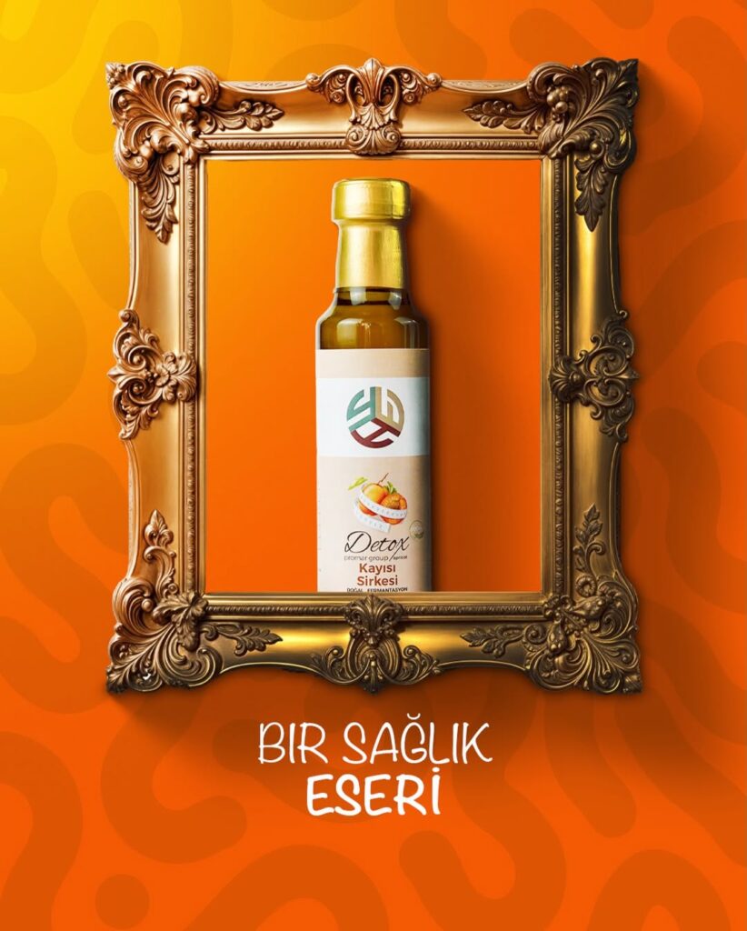 Sadece bir şişe değil…Doğal fermantasyonla hazırlanmış Detoks Sirkesi,sağlığı bir sanat eserine